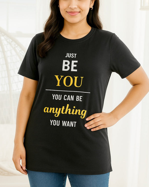  - LONG PRINTED T SHIRT - Polkadots - 14476PD-228882 - LONG PRINTED T SHIRT - 