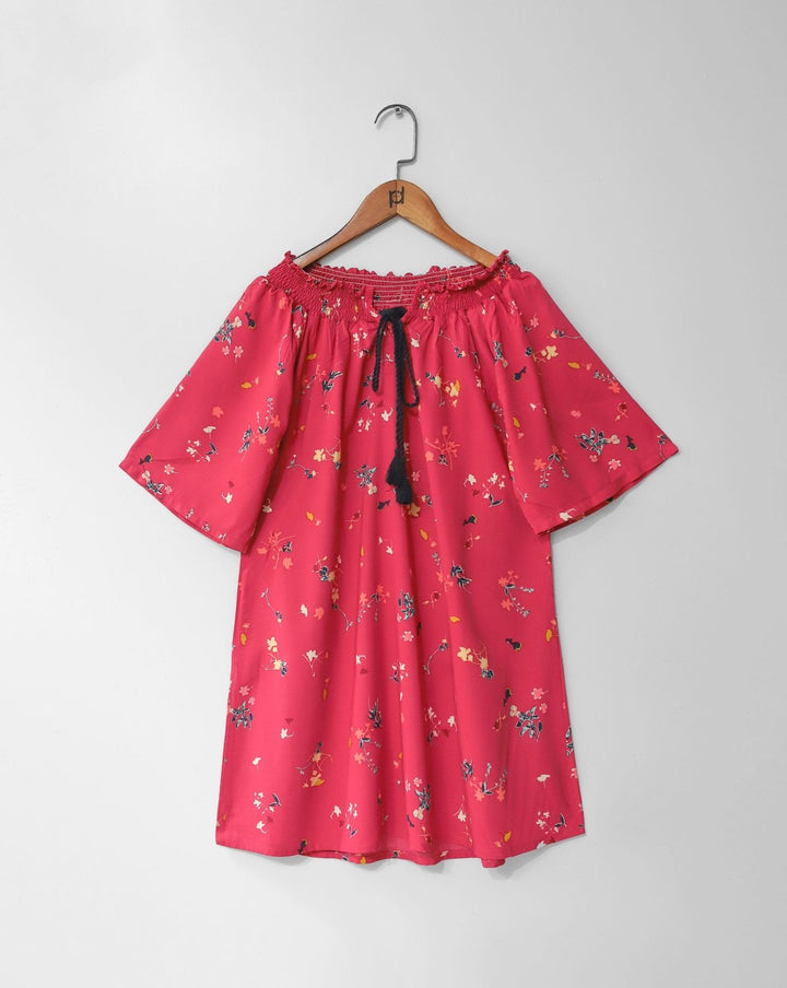  - OFF SHOULDER TOP - Polkadots - 14224AK-224706 - OFF SHOULDER TOP - 