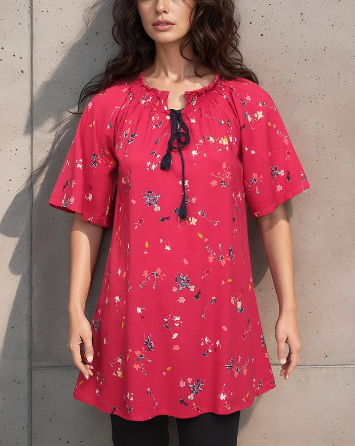  - OFF SHOULDER TOP - Polkadots - 14224AK-224715 - OFF SHOULDER TOP - 