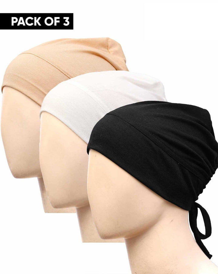 | PACK OF 3 HIJAB CAP | - Polkadots - 13294PD-PACK - | PACK OF 3 HIJAB CAP |