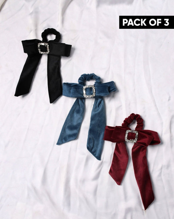 | PACK OF 3 PLAIN SCRUNCHIES | - Polkadots - 14189RFPack1 - 224308 - | PACK OF 3 PLAIN SCRUNCHIES |
