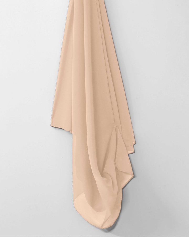 PLAIN GEORGETTE STOLE - Polkadots - 11187HS-062551 - PLAIN GEORGETTE STOLE