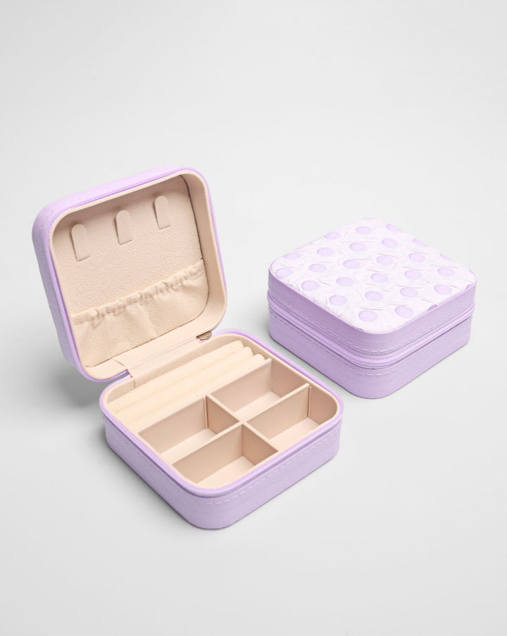 PORTABLE JEWELRY BOX - Polkadots - 13504NJ3Print11-235963 - PORTABLE JEWELRY BOX