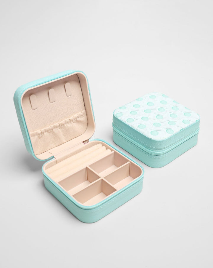 PORTABLE JEWELRY BOX - Polkadots - 13504NJ3Print11-235966 - PORTABLE JEWELRY BOX