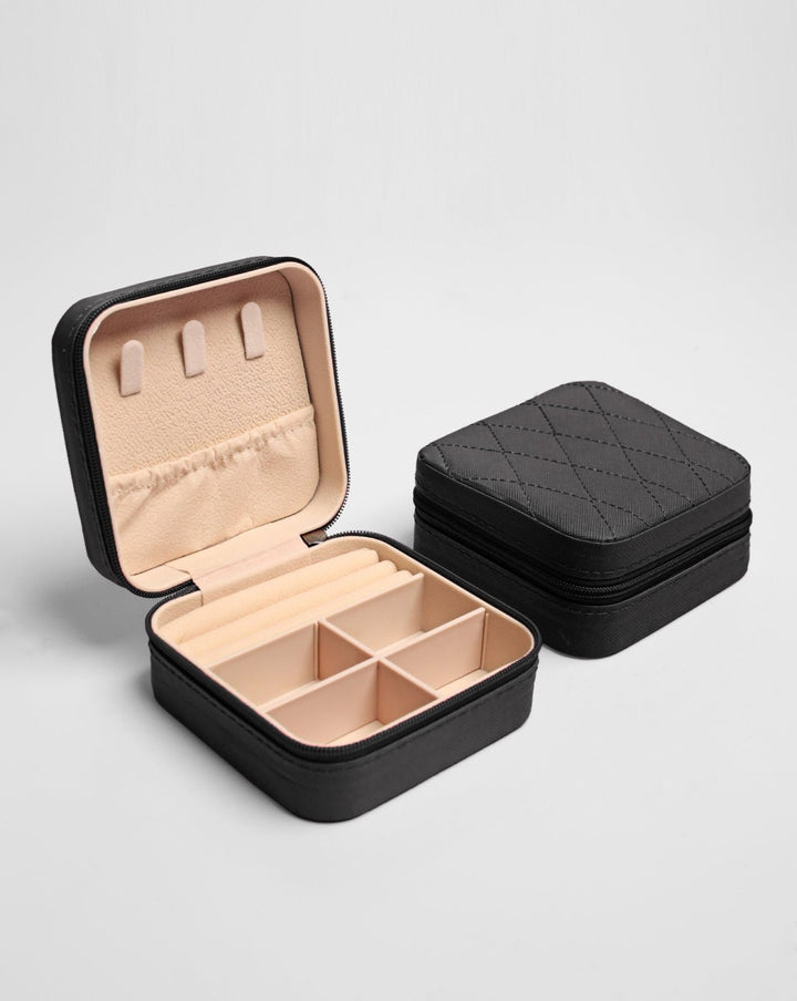 PORTABLE JEWELRY BOX - Polkadots - 13504NJ3Print14-235973 - PORTABLE JEWELRY BOX