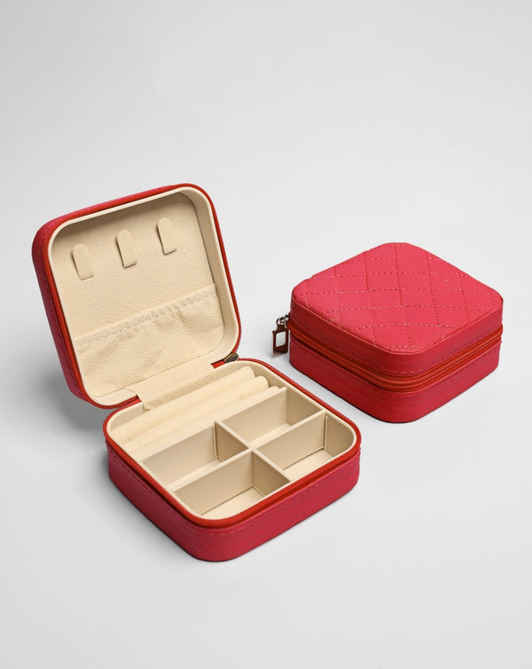 PORTABLE JEWELRY BOX - Polkadots - 13504NJ3Print3-235739 - PORTABLE JEWELRY BOX