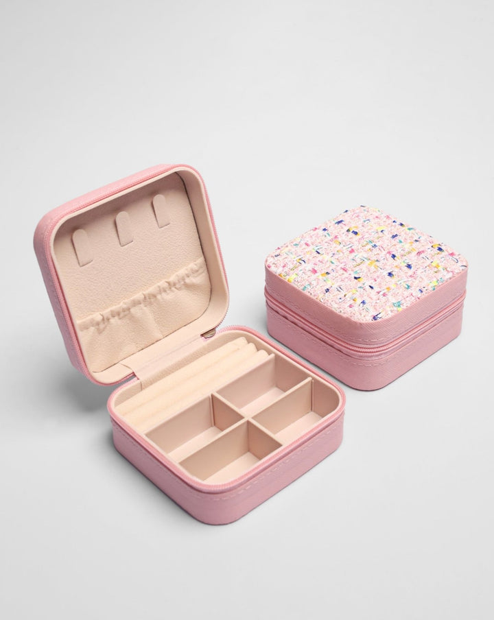 PORTABLE JEWELRY BOX - Polkadots - 13504NJ3Print15-235978 - PORTABLE JEWELRY BOX