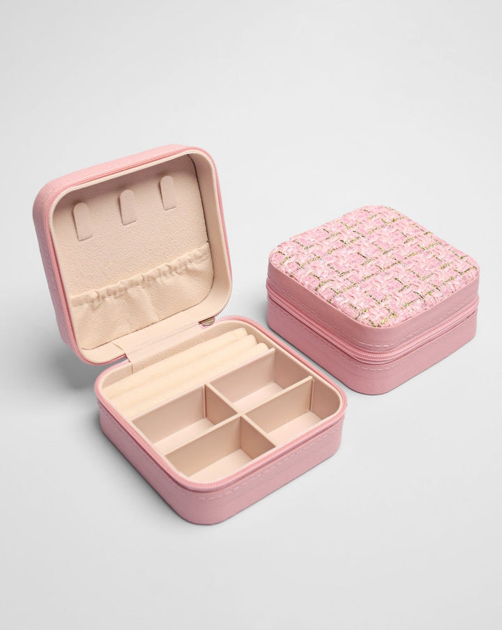 PORTABLE JEWELRY BOX - Polkadots - 13504NJ3Print12-235970 - PORTABLE JEWELRY BOX