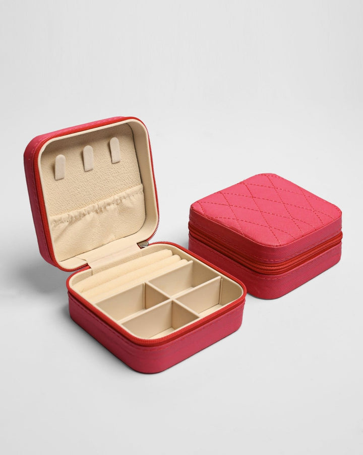 PORTABLE JEWELRY BOX - Polkadots - 13504NJ3Print14-235972 - PORTABLE JEWELRY BOX