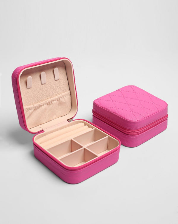 PORTABLE JEWELRY BOX - Polkadots - 13504NJ3Print14-235974 - PORTABLE JEWELRY BOX