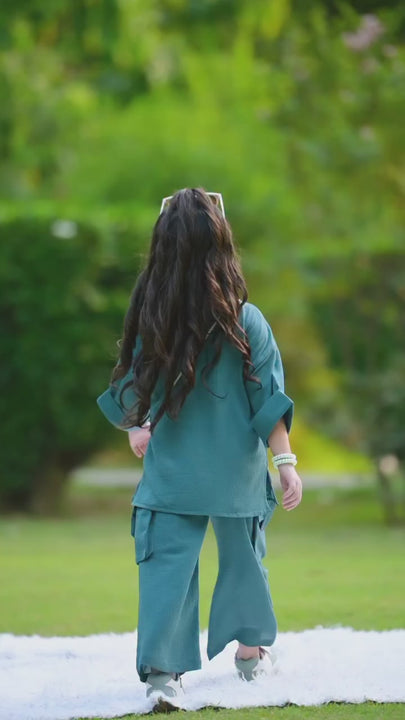 GIRLS 2 PIECE SUIT CO-ORD SET