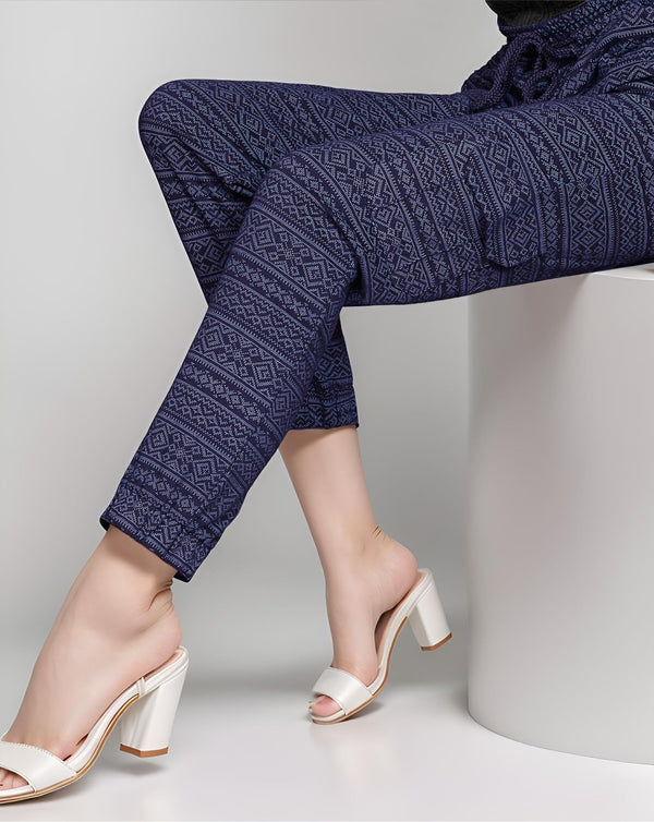 PRINTED CARGO PANTS - Polkadots - 11501PD-235854 - PRINTED CARGO PANTS