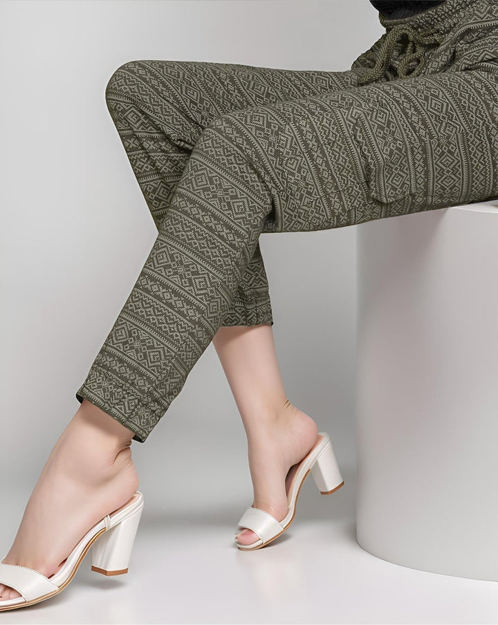 PRINTED CARGO PANTS - Polkadots - 11501PD-235846 - PRINTED CARGO PANTS