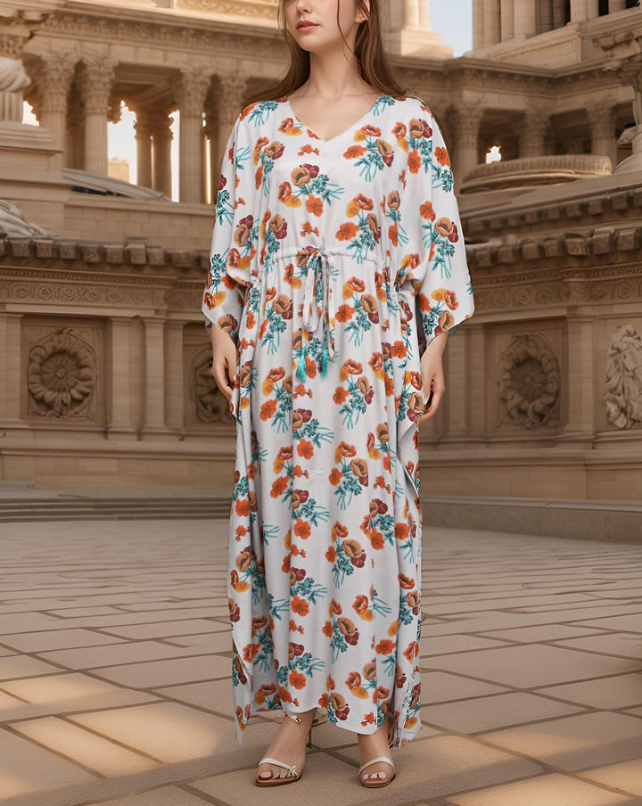  - PRINTED KAFTAN - Polkadots - 14324AI-226142 - PRINTED KAFTAN - 