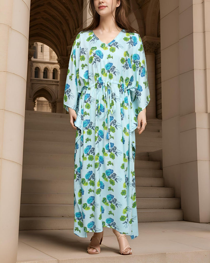  - PRINTED KAFTAN - Polkadots - 14324AI-226139 - PRINTED KAFTAN - 