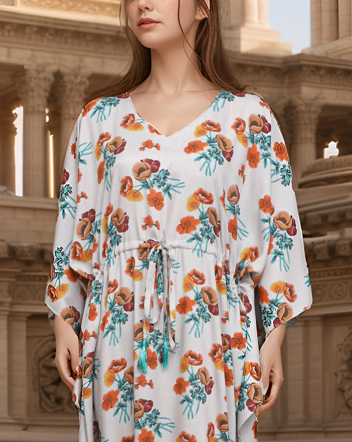  - PRINTED KAFTAN - Polkadots - 14324AI-226139 - PRINTED KAFTAN - 