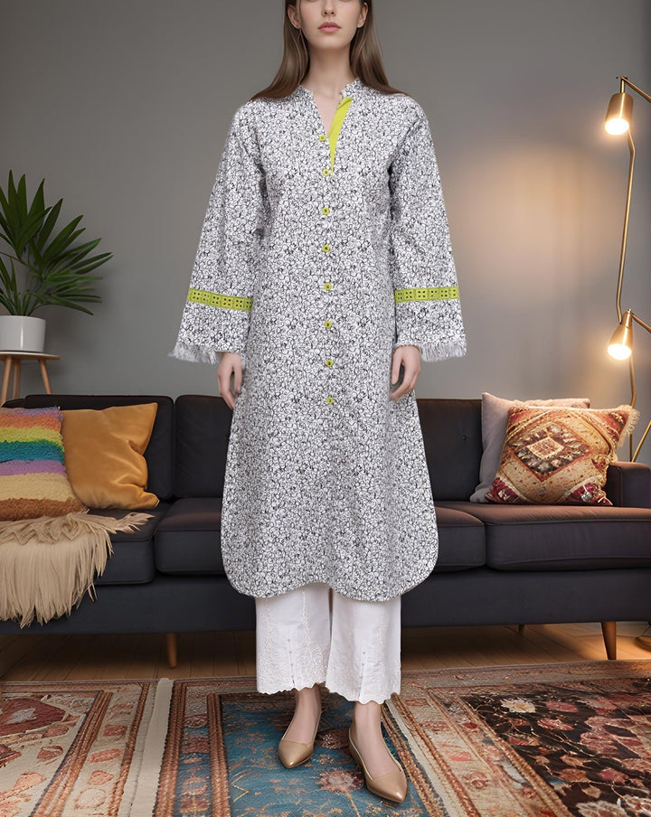 PRINTED KURTI - Polkadots - 14519MN-229806 - PRINTED KURTI