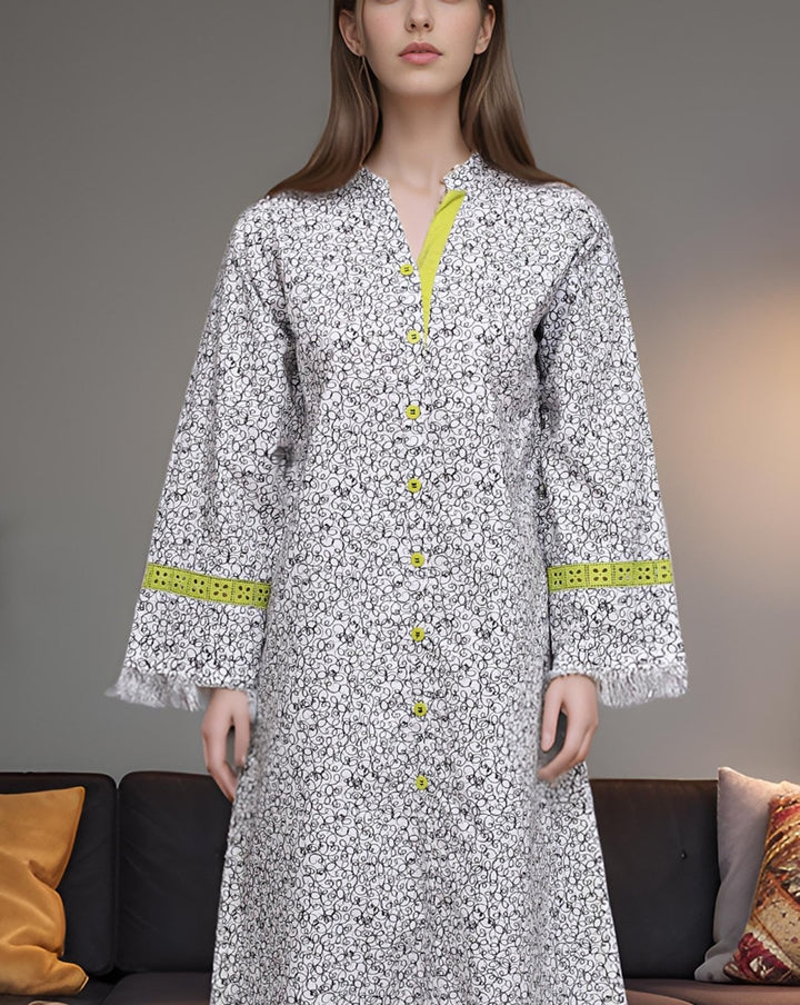 PRINTED KURTI - Polkadots - 14519MN-229806 - PRINTED KURTI