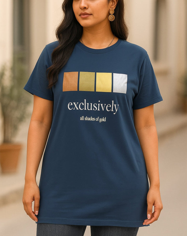  - PRINTED LONG T SHIRT - Polkadots - 14670PD-232045 - PRINTED LONG T SHIRT - 