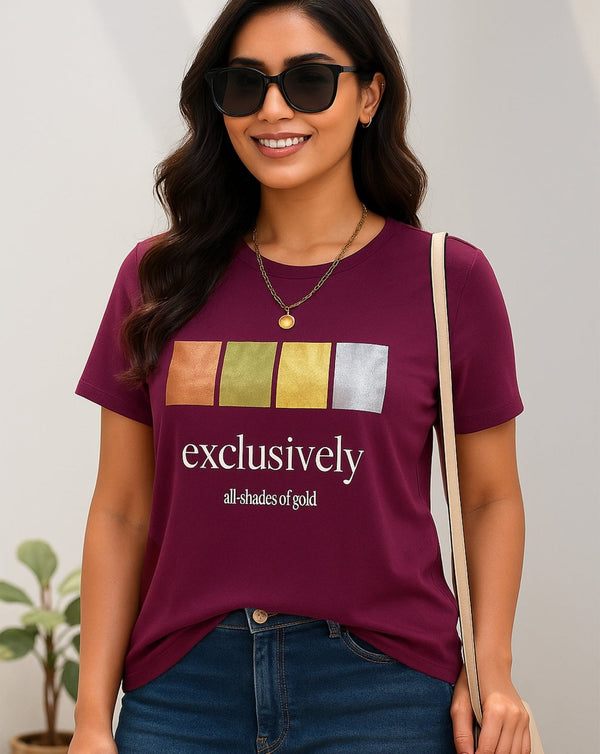  - PRINTED LONG T SHIRT - Polkadots - 14670PD-232045 - PRINTED LONG T SHIRT - 