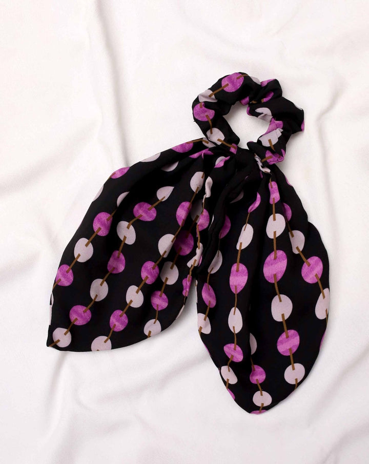  - PRINTED SCRUNCHIES - Polkadots - 12624PD-236752 - PRINTED SCRUNCHIES - 