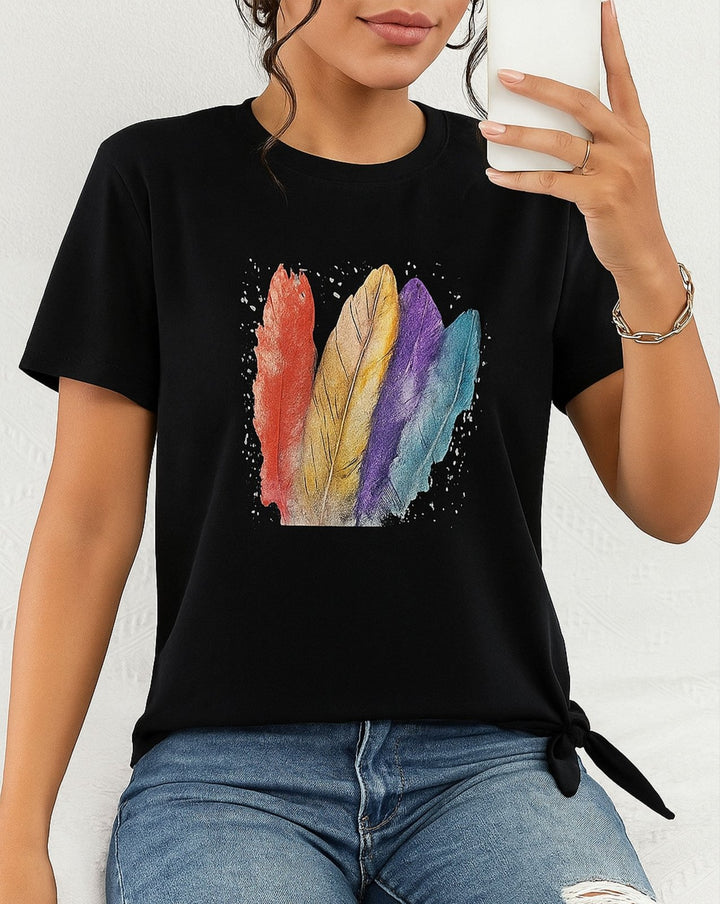  - PRINTED T SHIRT - Polkadots - 14528PD-229936 - PRINTED T SHIRT - 