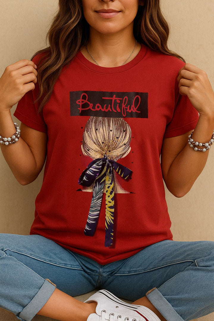  - PRINTED T SHIRT - Polkadots - 10769PD-054415 - PRINTED T SHIRT - 