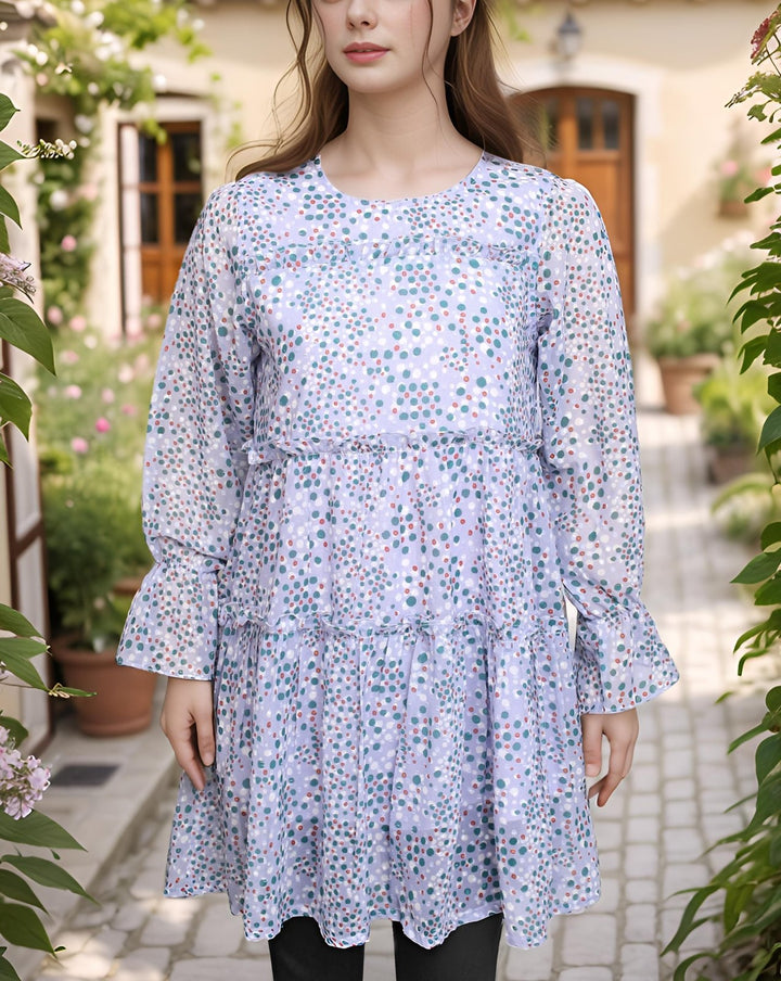 PRINTED TOP - Polkadots - 12579AK5 - 225154 - PRINTED TOP
