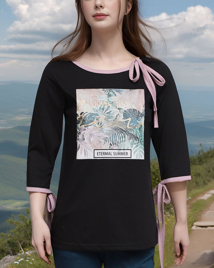  - PRINTED TOP - Polkadots - 14357PD-226850 - PRINTED TOP - 