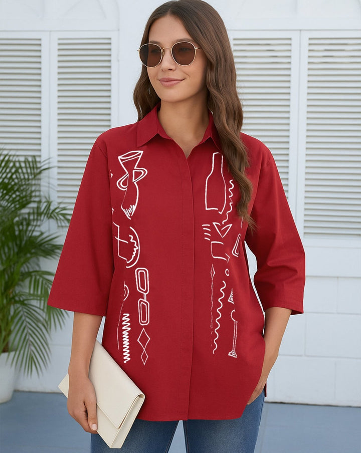  - PRINTED TOP - Polkadots - 14430HG-227977 - PRINTED TOP - 