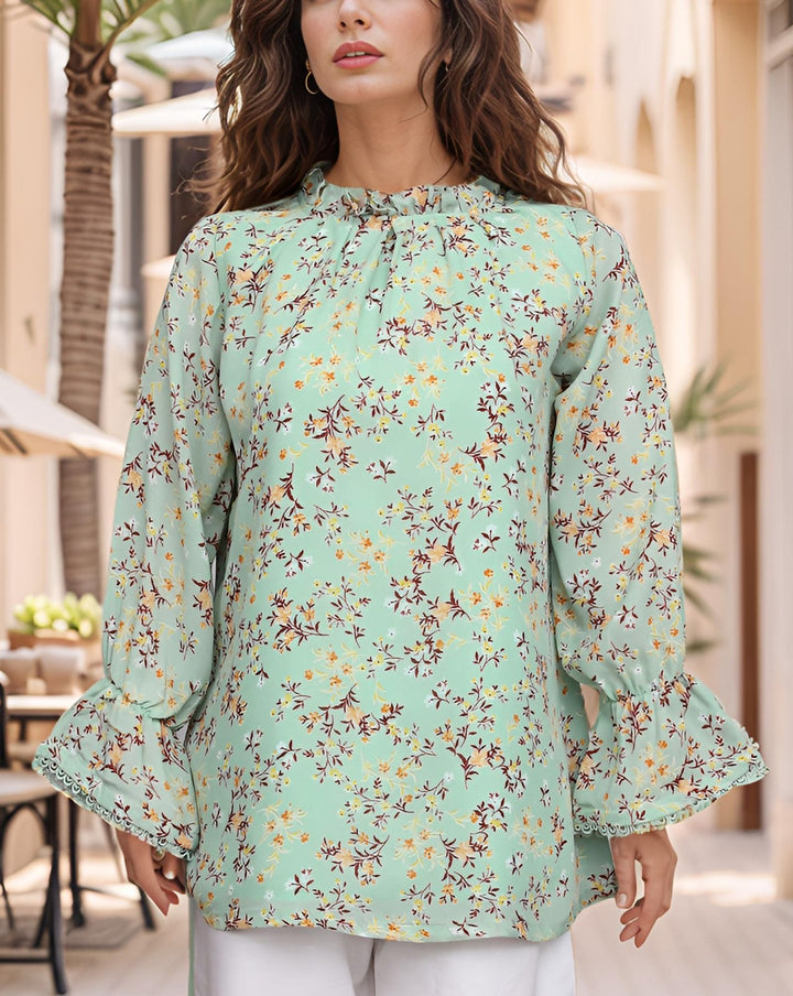 PRINTED TOP - Polkadots - 14574HG-230714 - PRINTED TOP