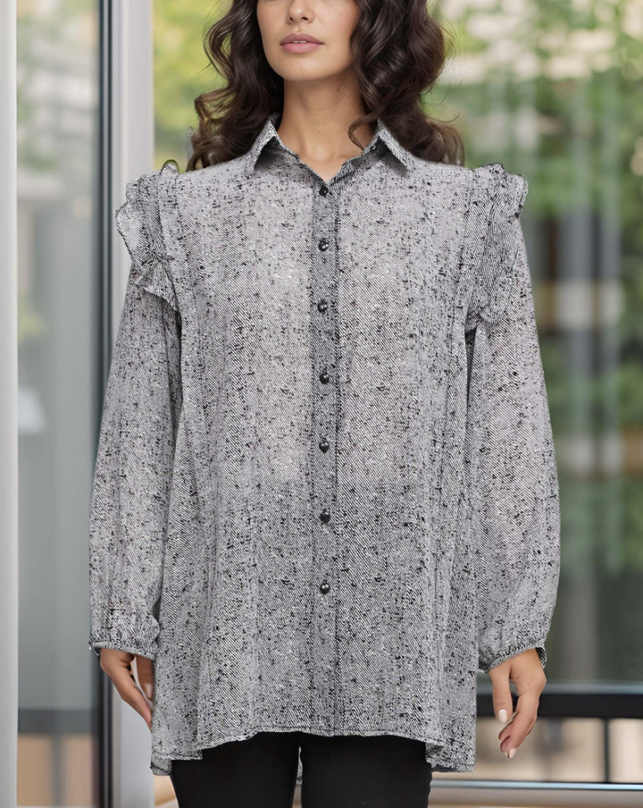 PRINTED TOP - Polkadots - 14378MN-227195 - PRINTED TOP