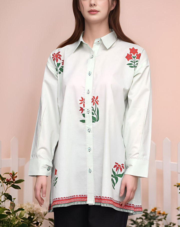  - PRINTED TOP - Polkadots - 14495AR-229349 - PRINTED TOP - 