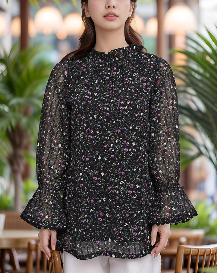 PRINTED TOP - Polkadots - 14574HG-230711 - PRINTED TOP