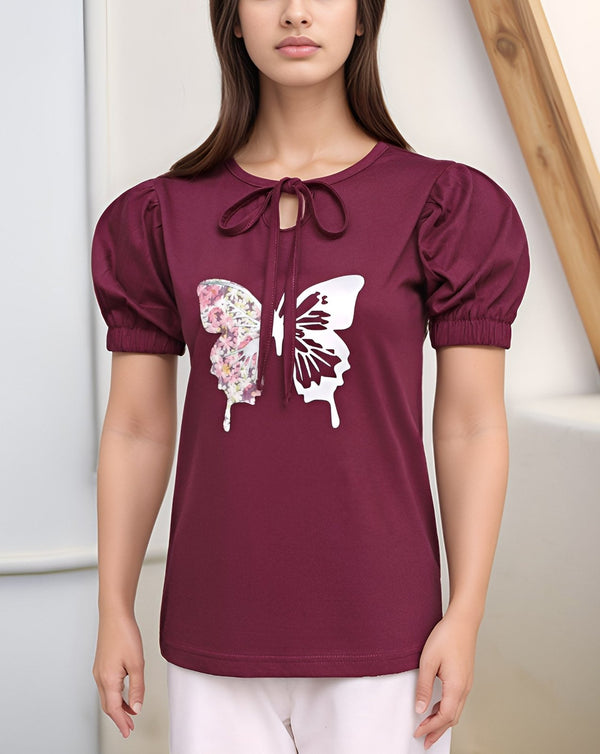 PRINTED TOP (MINOR FAULT) - Polkadots - 14637PD-231600 - PRINTED TOP (MINOR FAULT)