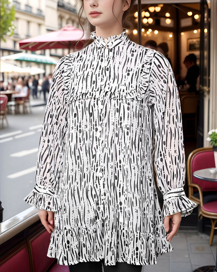 PRINTED TOP (MINOR FAULT) - Polkadots - 13683AK2-226707 - PRINTED TOP (MINOR FAULT)