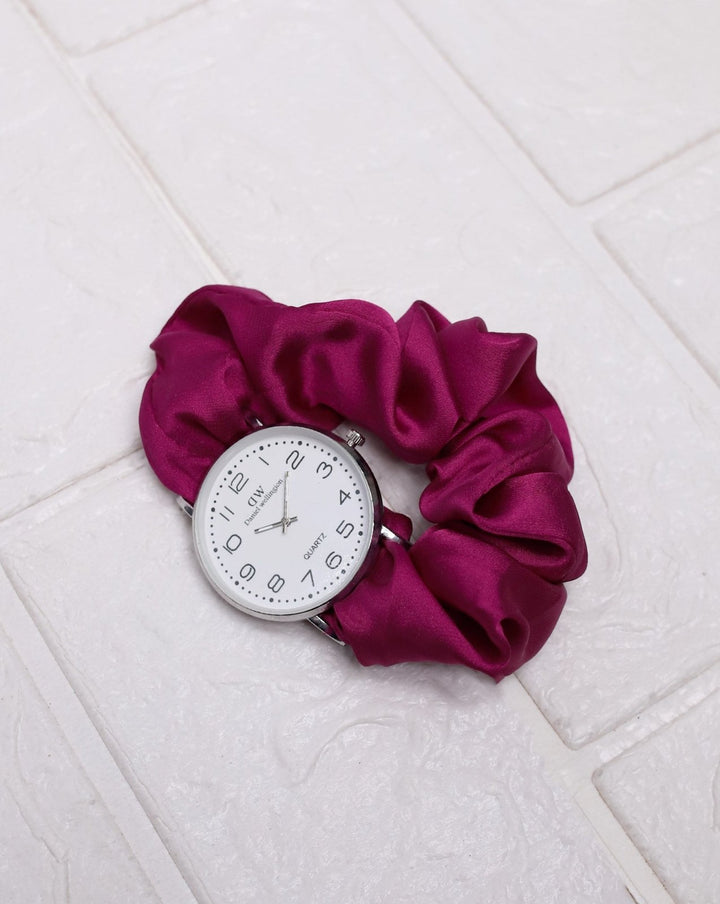 SCRUNCHIE WATCH - Polkadots - 14383NJ2-231165 - SCRUNCHIE WATCH