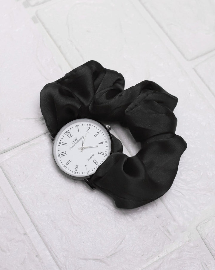 SCRUNCHIE WATCH - Polkadots - 14383NJ2-235840 - SCRUNCHIE WATCH