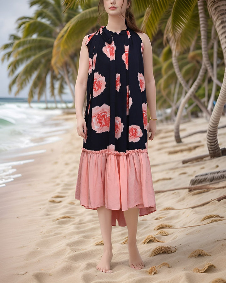  - SLEEVELESS FROCK - Polkadots - 14327AI-226156 - SLEEVELESS FROCK - 