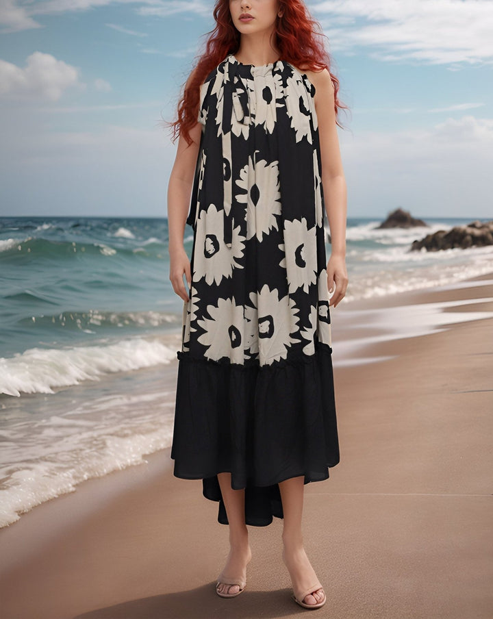  - SLEEVELESS FROCK - Polkadots - 14327AI-226154 - SLEEVELESS FROCK - 