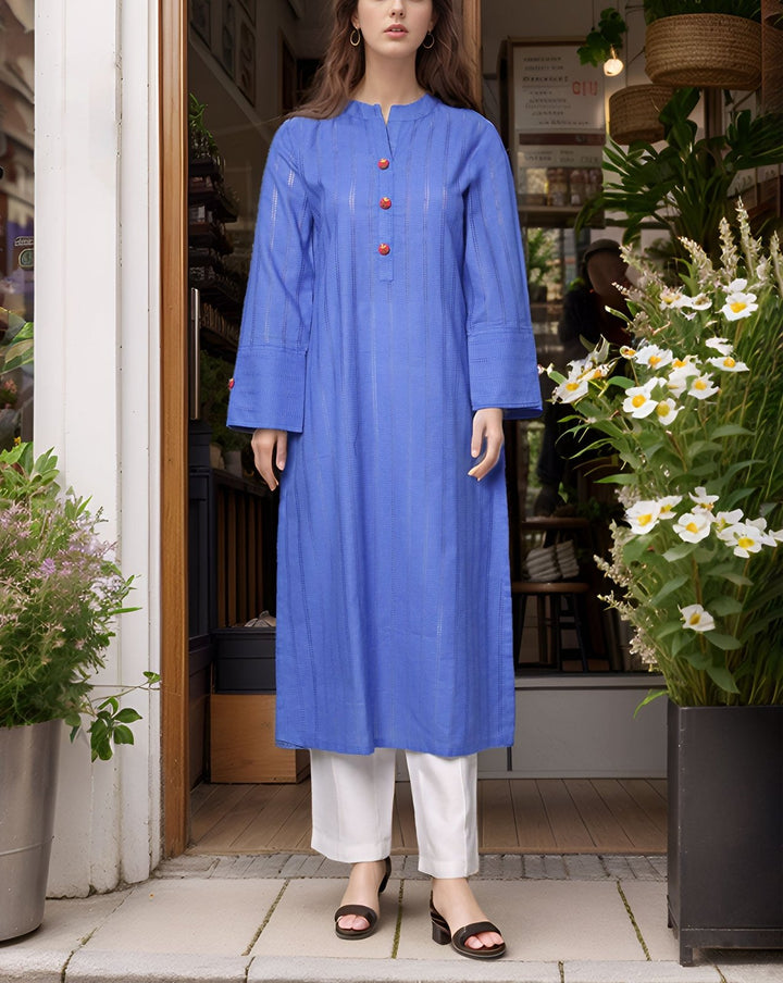 SOLID KURTI - Polkadots - 14404AK - 227637 - SOLID KURTI