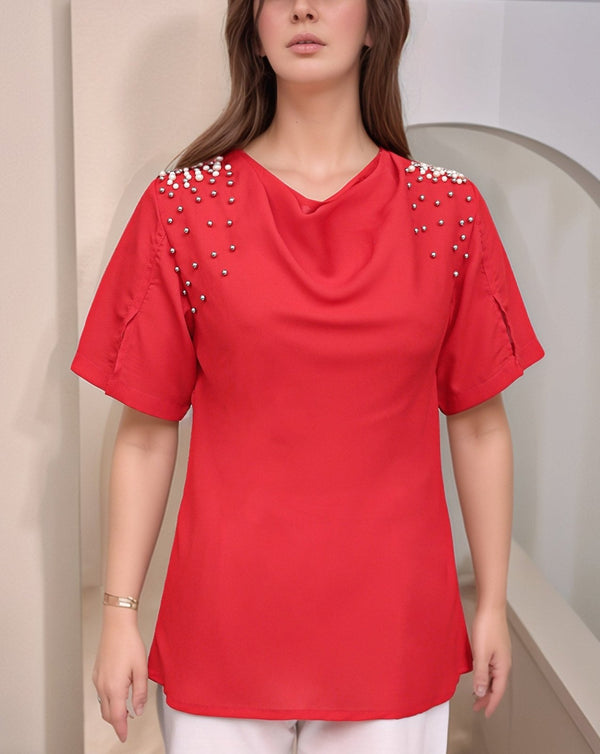 SOLID TOP (MINOR FAULT) - Polkadots - 14705PD-232747 - SOLID TOP (MINOR FAULT)