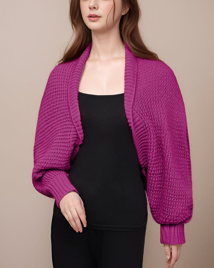 WOOLEN BOLERO - Polkadots - 14164LH-237306 - WOOLEN BOLERO