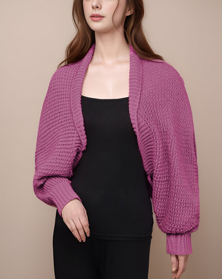 WOOLEN BOLERO - Polkadots - 14164LH-237309 - WOOLEN BOLERO