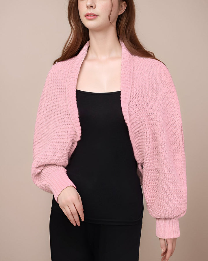 WOOLEN BOLERO - Polkadots - 14164LH-223974 - WOOLEN BOLERO