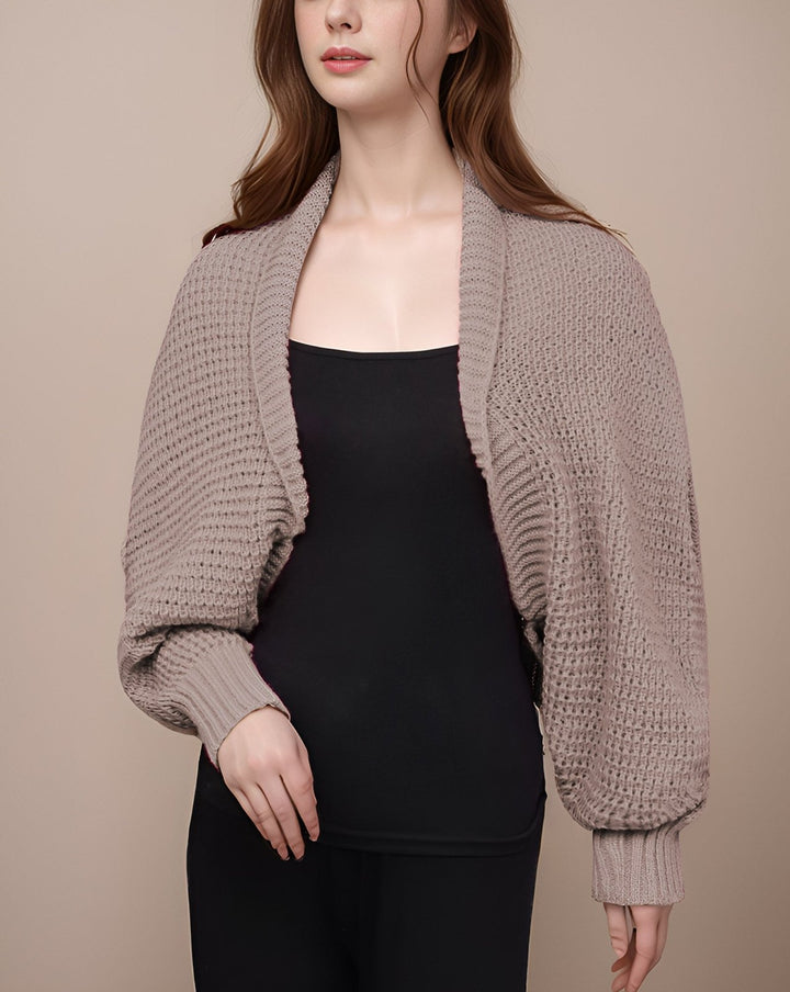 WOOLEN BOLERO - Polkadots - 14164LH-223976 - WOOLEN BOLERO