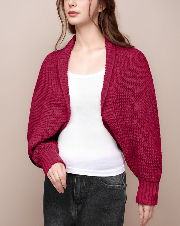 WOOLEN BOLERO - Polkadots - 14164LH-237307 - WOOLEN BOLERO