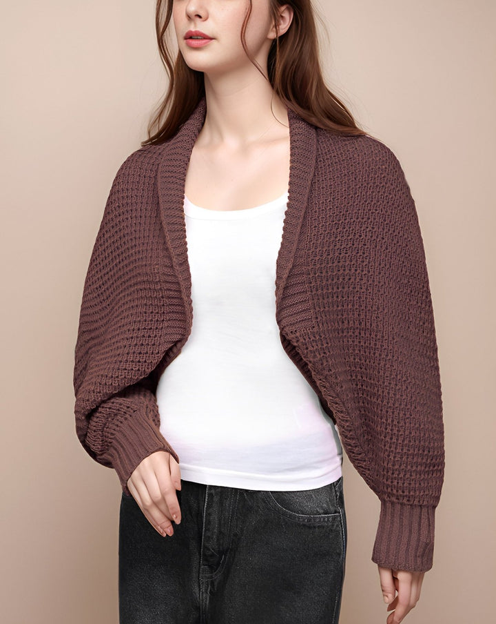 WOOLEN BOLERO - Polkadots - 14164LH-237740 - WOOLEN BOLERO