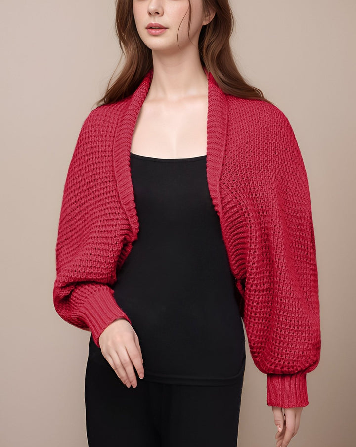 WOOLEN BOLERO - Polkadots - 14164LH-237310 - WOOLEN BOLERO