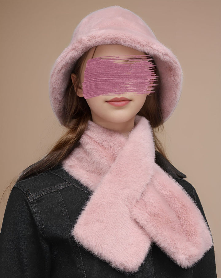 WOOLEN MUFFLER & HAT SET - Polkadots - 14266ALM - 225302 - WOOLEN MUFFLER & HAT SET